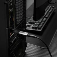 Lindy 41095 tussenstuk voor kabels DisplayPort HDMI Type A Grijs - thumbnail