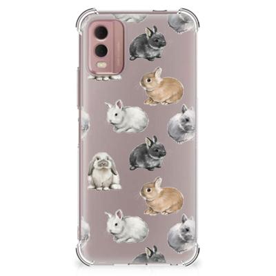 Case Anti-shock voor Nokia C32 Konijntjes