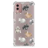 Case Anti-shock voor Nokia C32 Konijntjes - thumbnail