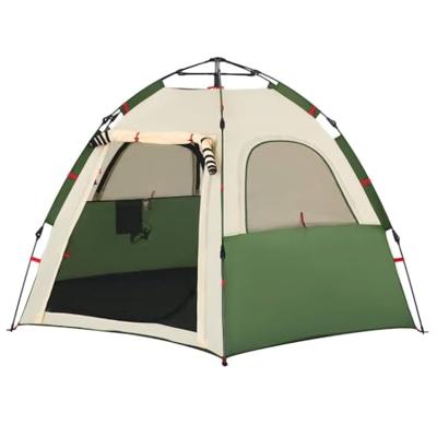 Kampeertent 4-persoons snelontgrendeling groen Kampeertent 4-persoons snelontgrendeling groen