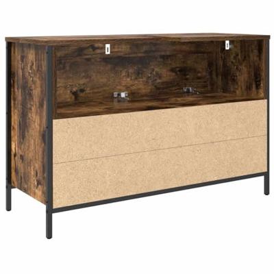 Badkamerkast met lades 90x34,5x60 cm gerookt eikenkleurig Badkamerkast met lades 90x34,5x60 cm gerookt eikenkleurig