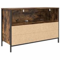 Badkamerkast met lades 90x34,5x60 cm gerookt eikenkleurig - thumbnail