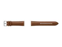 Samsung Stitch lederen armband ET-SLR85, horlogeband voor Galaxy Watch3 met 20 mm brugbreedte, echt lederen armband in bruin - thumbnail