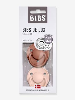 Set van 2 BIBS De Lux siliconen spenen terracotta + poederroze Set van 2 BIBS De Lux siliconen spenen terracotta + poederroze