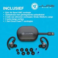 JLab Audio Epic Air Sport Hoofdtelefoons oorhaak, In-ear Bluetooth Zwart - thumbnail