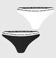 Björn Borg dames strings - 2 pack - Katoenen dames strings met elastische band - thumbnail