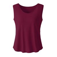 Bourette-zijden top met brede bandjes, braam 40/42 - thumbnail