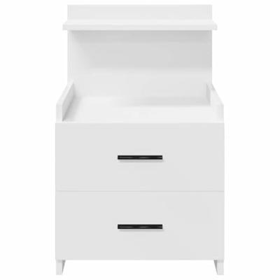 Nachtkastje met 2 lades 40x36,5x62 cm wit Nachtkastje met 2 lades 40x36,5x62 cm wit