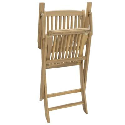 Tuinstoelen 4 st inklapbaar 57,5x54,5x90 cm massief acaciahout - thumbnail