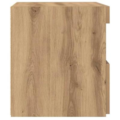 Nachtkastje met lade artisanaal eikenkleurig 50 x 40 x 45 cm