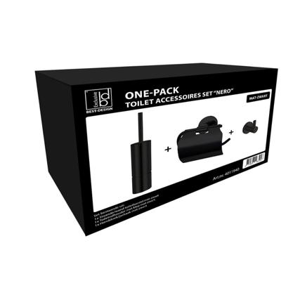 Best Design Toiletset One Pack Nero Mat Zwart