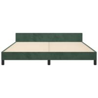Bedframe zonder matras 200x200 cm fluweel donkergroen - thumbnail