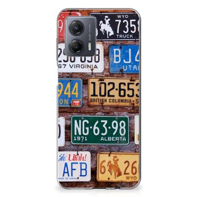 Motorola Moto G53 | Siliconen hoesje | met foto Kentekenplaten