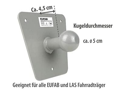 Eufab Wandhouder voor fietsendrager 16412