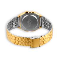 Casio A159WGEA-1EF Horloge Kwarts (l x b x h) 36.8 x 32.2 x 8.2 mm Goud Materiaal (behuizing): Hars Materiaal (armband): RVS - thumbnail