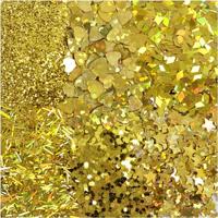 Creativ Company Glitter en pailletten, goud, 6x5 gr/ 1 doos - thumbnail