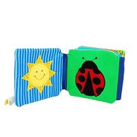 Goki stoffen boekje met rammelaar, knisperfolie en pieper - thumbnail