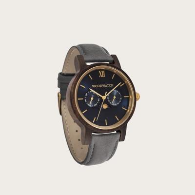 Houten Horloge Dark Sailor Grey
