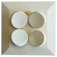 Halu ergonomische hoofdsteun voor Sauna - Vierkant - Aspen - thumbnail