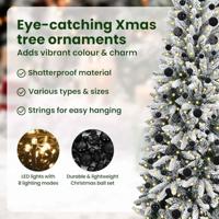 VidaXL Kunstkerstboom wit 180 cm pvc en plastic en staal en pe - thumbnail