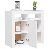 Dressoir met LED-verlichting 80x35x75 cm wit - thumbnail