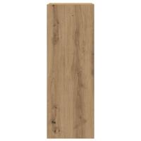 4-delig Tv-meubelset wandmontage bewerkt hout artisanaal eiken - thumbnail