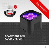 BeamZ 8x BBP94W verticale LED par op accu RGBWA+UV WDMX + Beamz FCC9 flightcase - thumbnail