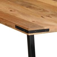 Eettafel 200x100x75 cm massief mangohout - thumbnail