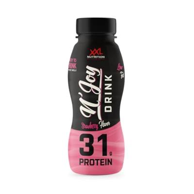 XXL Nutrition n'joy protein drink aardbei pet flesje (6x 310ml)