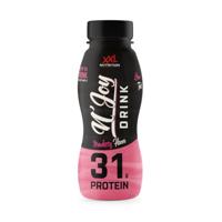 XXL Nutrition n'joy protein drink aardbei pet flesje (6x 310ml) - thumbnail
