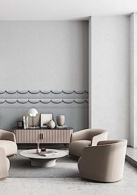 Marburg Shades Iconic Behang 3d ovaal patroon - 34489