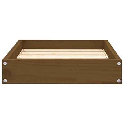 VidaXL Hondenmand 51,5x44x9 cm massief grenenhout honingbruin