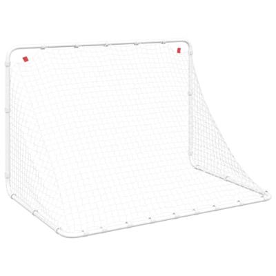 VidaXL Voetbaldoel wit 122x81x81 cm staal VidaXL Voetbaldoel wit 122x81x81 cm staal