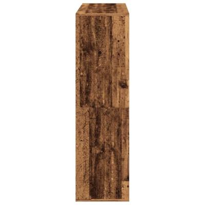 Kamerscherm 100x33x115 cm bewerkt hout oud houtkleurig