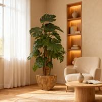 Monstera deluxe x5 kunstplant - 180cm - thumbnail