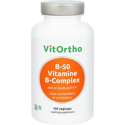 VitOrtho B-50 Vitamine B-complex 100 Vegetarische capsules
