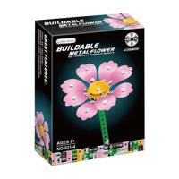 Metalen Bouwset Roze Bloem - thumbnail
