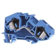 WAGO 783-604 Doorgangsklem 12 mm Spanveer Toewijzing: N Blauw 25 stuk(s)