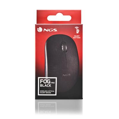 Wireless muis NGS SILENT MOUSE Zwart 1000 dpi (1 Stuks)