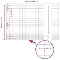 Weidehekwerk Zilver 25 x 1.6 m Gegalvaniseerd staal - thumbnail