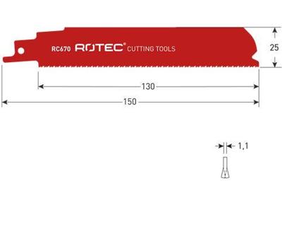 Rotec Reciprozagen RC670 / 926BEF (VPE 5 stuks) - 5250670 Rotec Reciprozagen RC670 / 926BEF (VPE 5 stuks) - 5250670