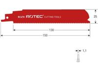 Rotec Reciprozaagblad rc670 bim 150mm (5st) - thumbnail