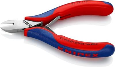 Knipex 77 12 115 Elektronica en fijnmechanica Zijkniptang Met facet 115 mm - thumbnail