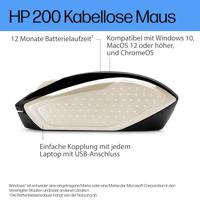 HP 200 muis RF Draadloos Optisch 1000 DPI Ambidextrous - thumbnail