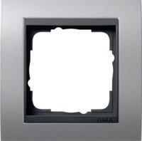 Gira Event Aluminium / Antraciet 1-voudig - thumbnail