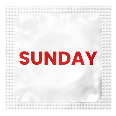 Grappige condooms, 7 dagen van de week Grappige condooms, 7 dagen van de week