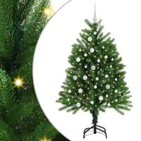 VidaXL Kerstboom met 150 led met standaard groen 120 cm pe - thumbnail