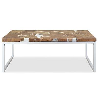 Salontafel 110x60x40 cm teakhout en hars Salontafel 110x60x40 cm teakhout en hars