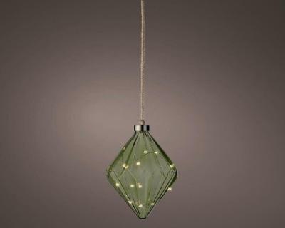 Micro LED diamant binnen dia16-H20cm green/warm white - Lumineo