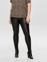 ONLY CARMAKOMA coated skinny jeans zwart - thumbnail